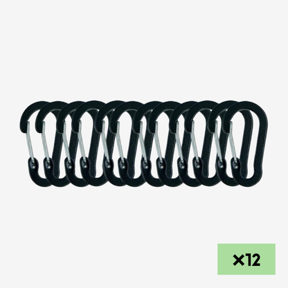 12PCS Carabiner Clip Set